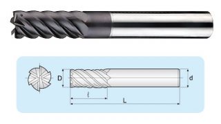 VGA-6-flutes Micro Grain End Mills