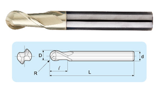 BCZ Micro Grain Ball End Mills