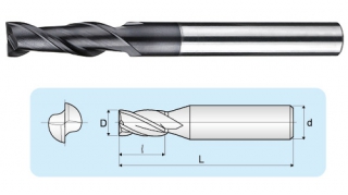 LGCA 2 flutes Micro Long Shand End Mills