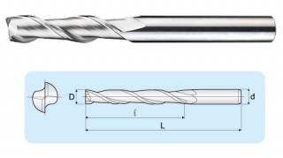 LGF 2 flutes Micro Grain Long Flute End Mills
