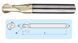 UBZ Super Micro Grain Ball End Mills