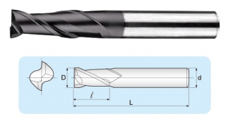 UGA-2-flutes Super Micro Grain End Mills