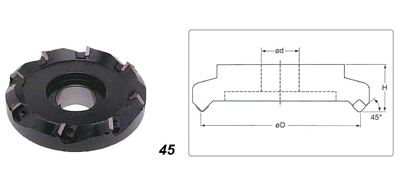 45° Face Milling Cutter