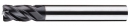 RGA 4-flutes Micro Grain Corner Radius End Mills