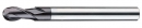 LBCA 2-flutes Micro Long Shand  Ball End Mills