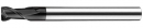 LRGA 2-flutes Micro Grain Long Corner Radius End Mills