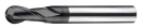 UBA 2-flutes Super Micro Grain Ball End Mills